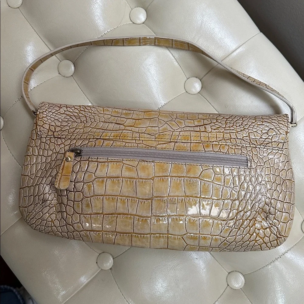 Helen Welsh Real Leather Croc-Embossed Bag